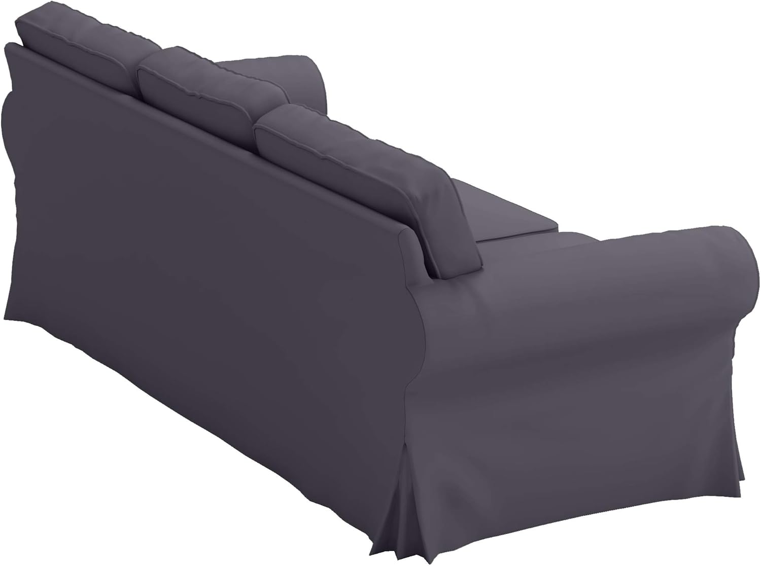 Der Ersatz-Sofabezug ist kompatibel mit IKEA 3-Sitzer-Ektorp-Sofa. Nur Bezug! Ektorp Schonbezug Ersatz (dunkelgraues Sofa)