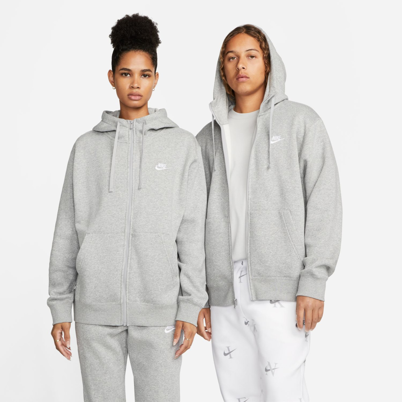 Nike Sportswear Club Fleece Vest Grijs Wit