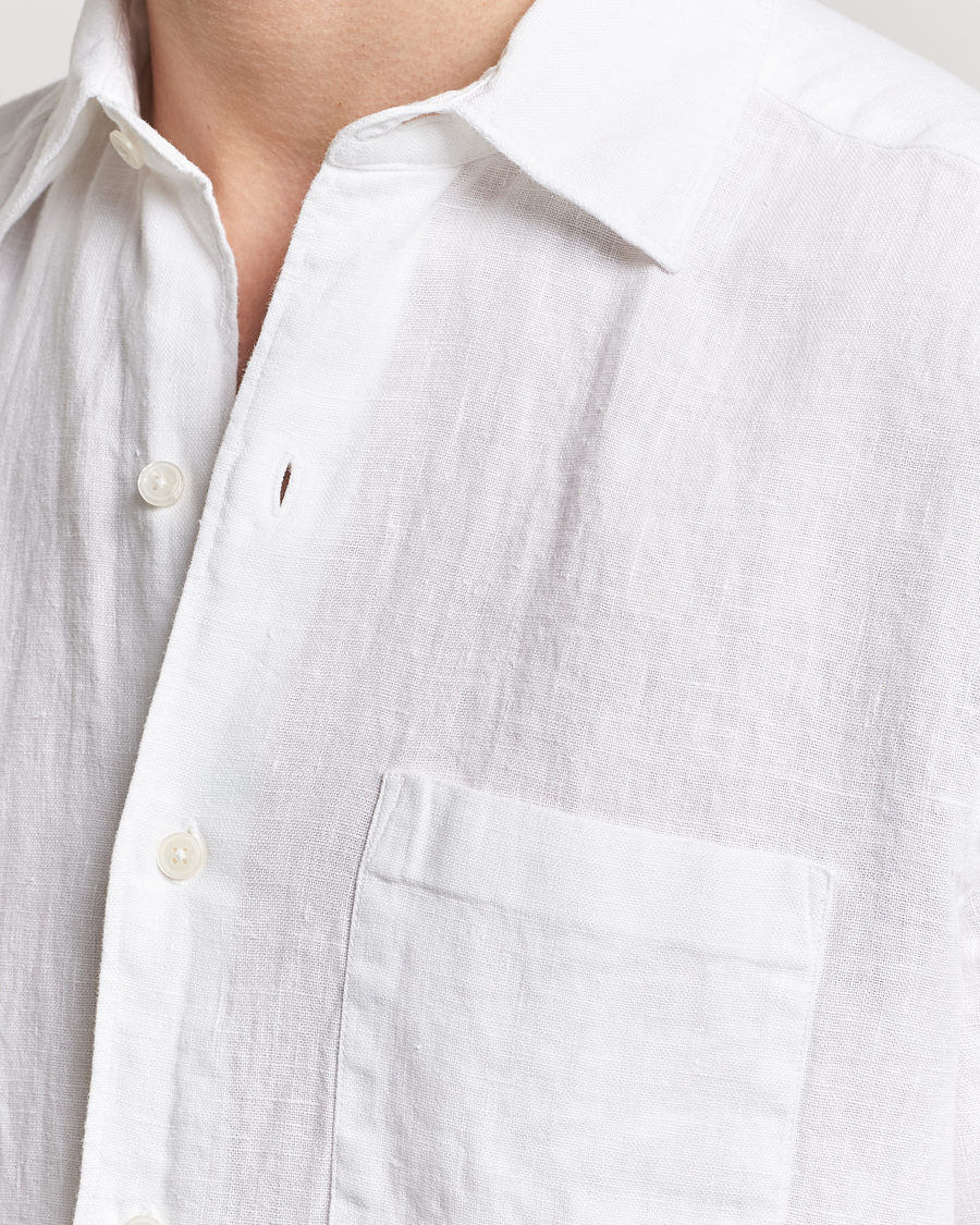 A Day's March Abu Linen Shirt White