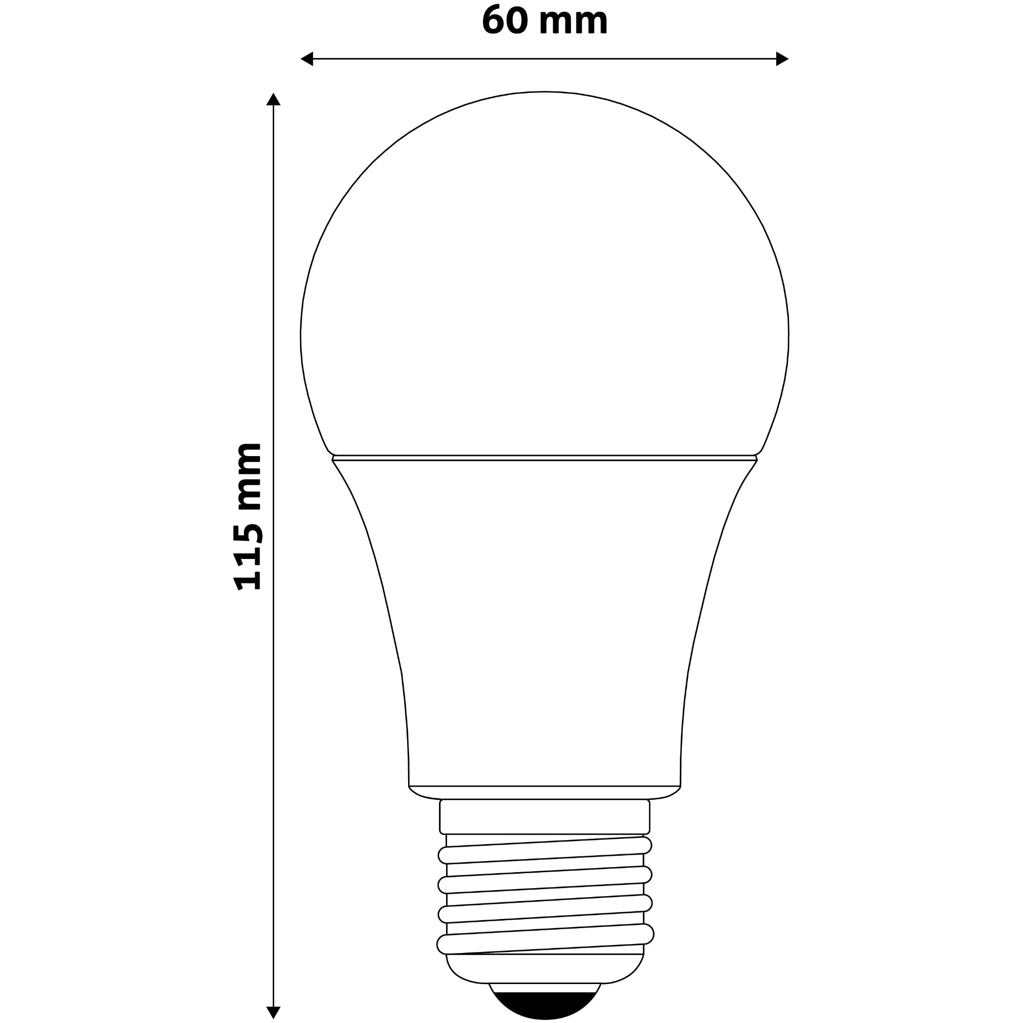 Avide LED Globe A60 10W E27 240° EW