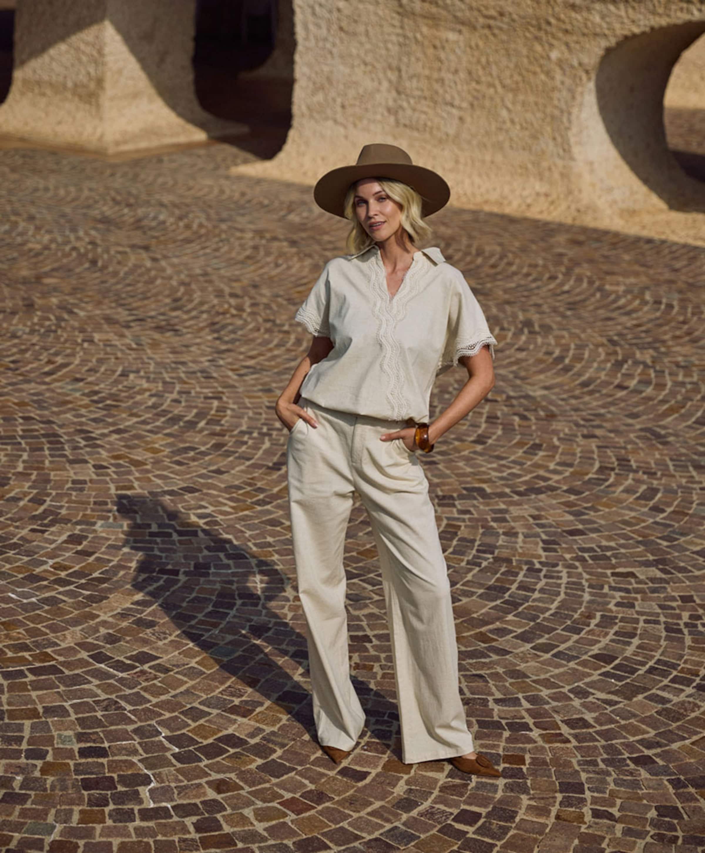 Nukus Eline dames broek beige