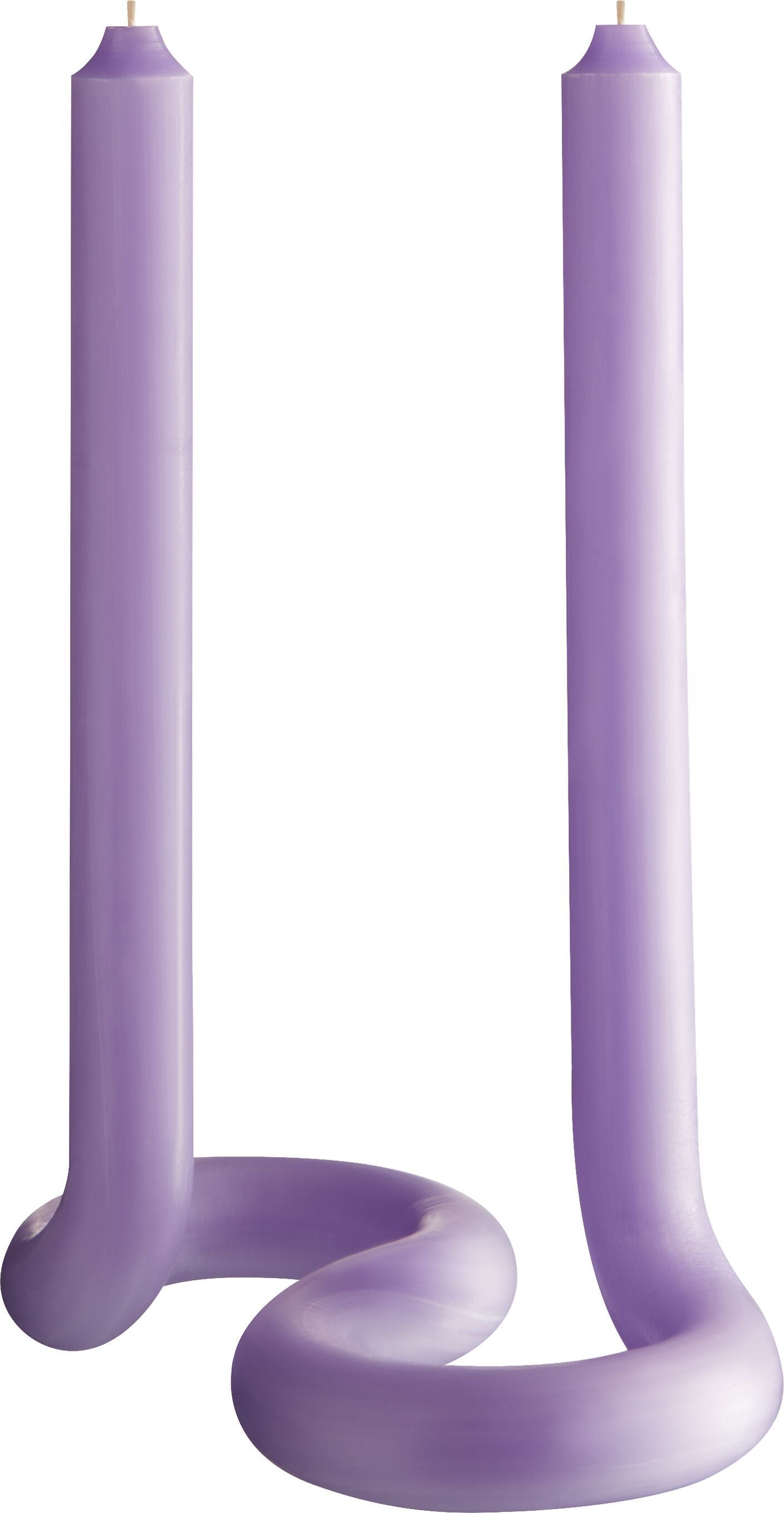 TWIST Kerze lavender H27.5cm - Violett / B: 17.0 cm x T: 10.0 cm x H: 24.5 cm