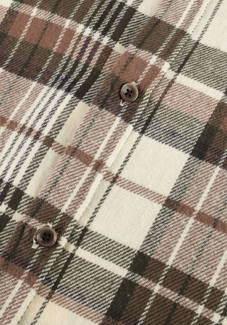 ANERKJENDT beige anerkjendt casual overhemd aklouis brushed check