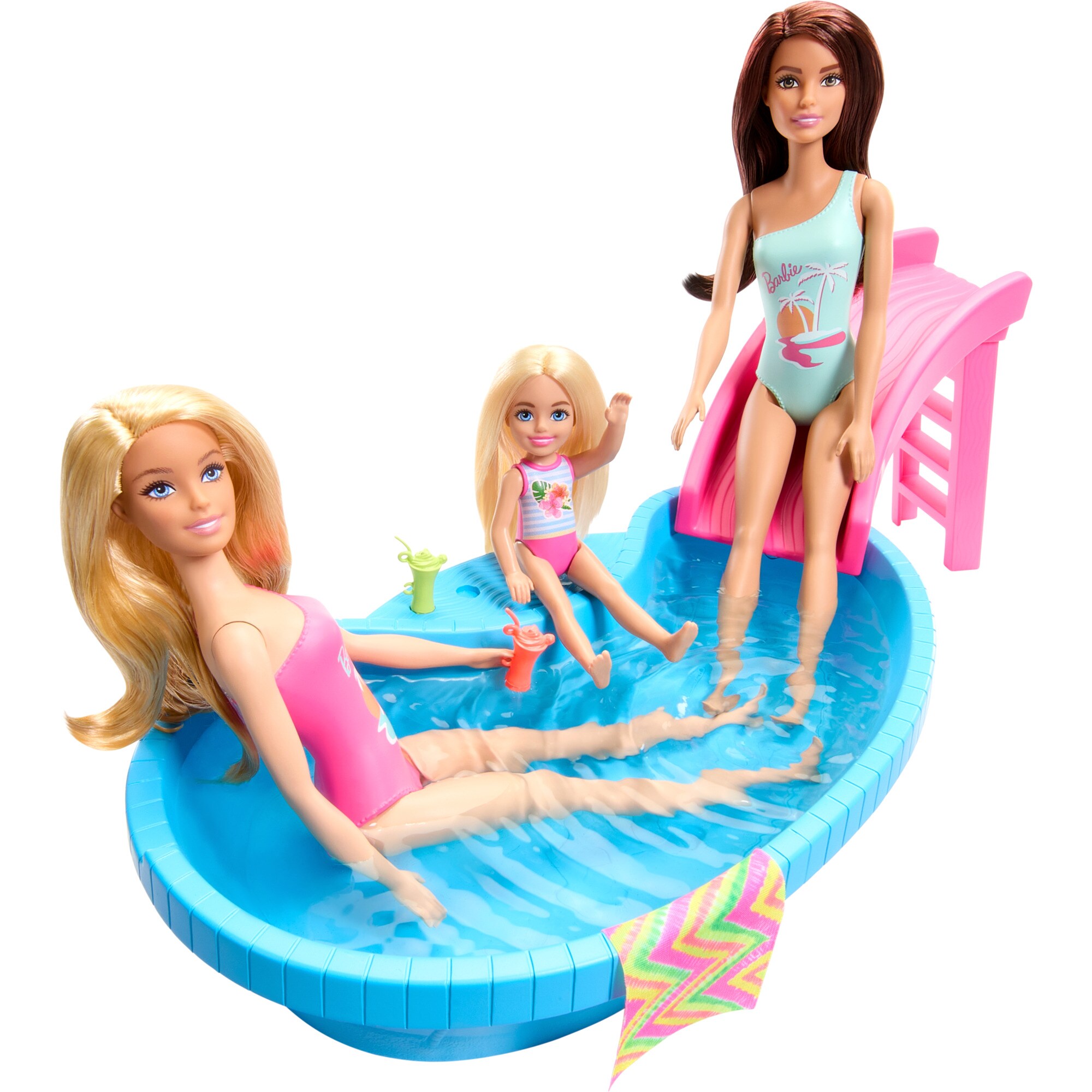 Mattel Puppe Barbie Pool mit Puppe