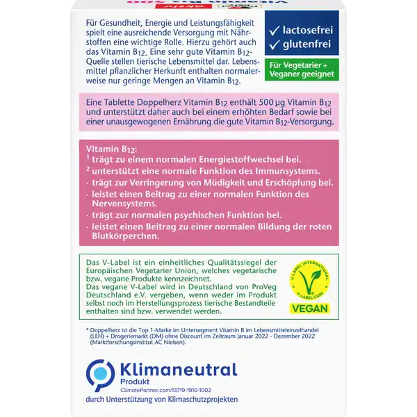 aktiv Vitamin B12 500 Mini-Tabletten