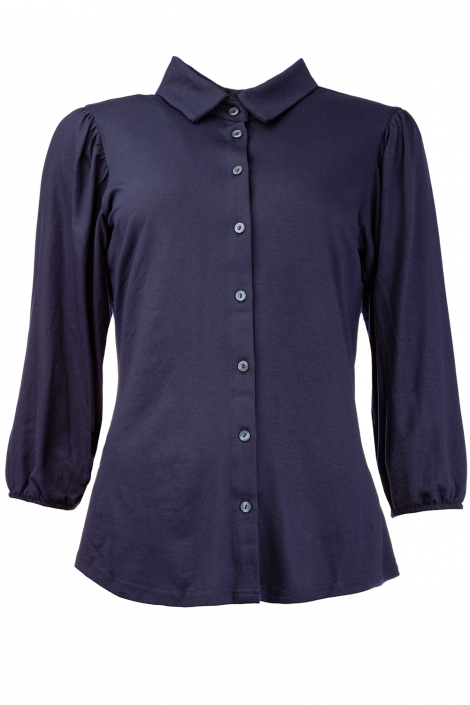 NED blauwe dames blouse