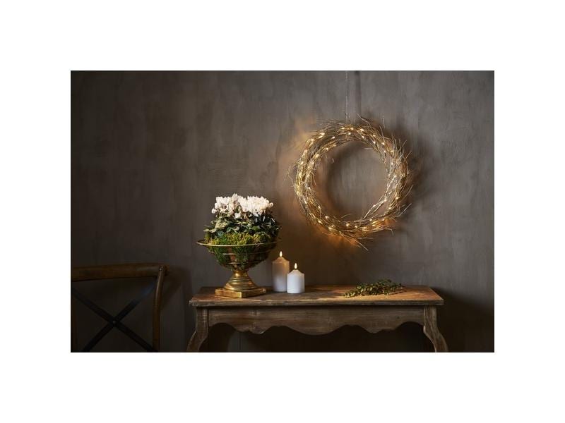 Star Trading LED-Weihnachtskranz Fizzy 50 LED, 45 cm, indoo Festlicher Leuchtkranz mit 2 Reihen