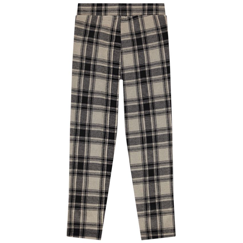 Jegging milano à carreaux pour fille - Beige
