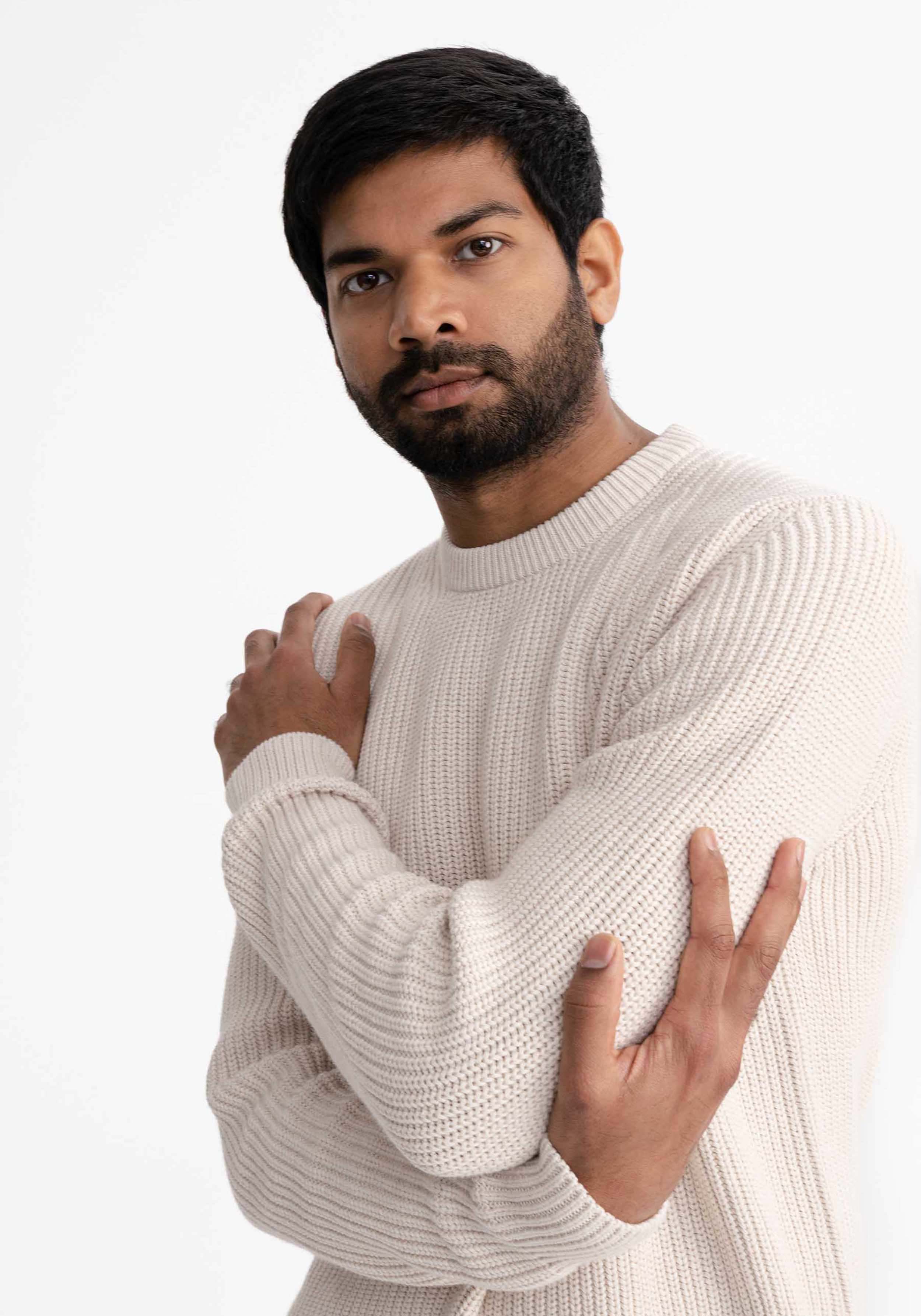 Mela Strickpullover Ravi Cream Melange