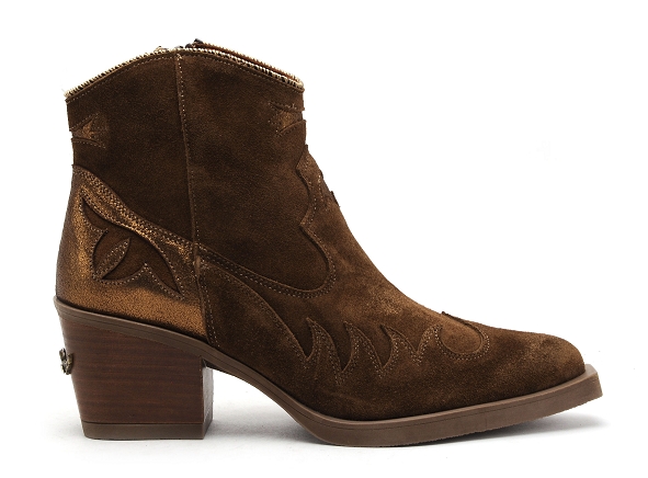 Nemonic boots bottine talons femme 2353 marron