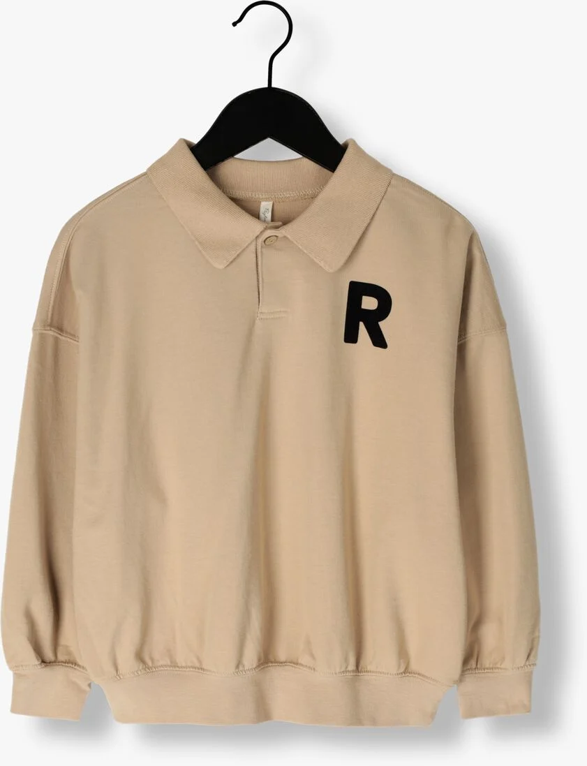 RYLEE + CRU zand rylee + cru trui collared sweatshirt