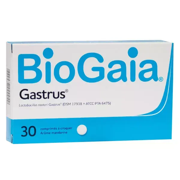 BioGaia Gastrus Sabor Mandarina 30 comprimidos