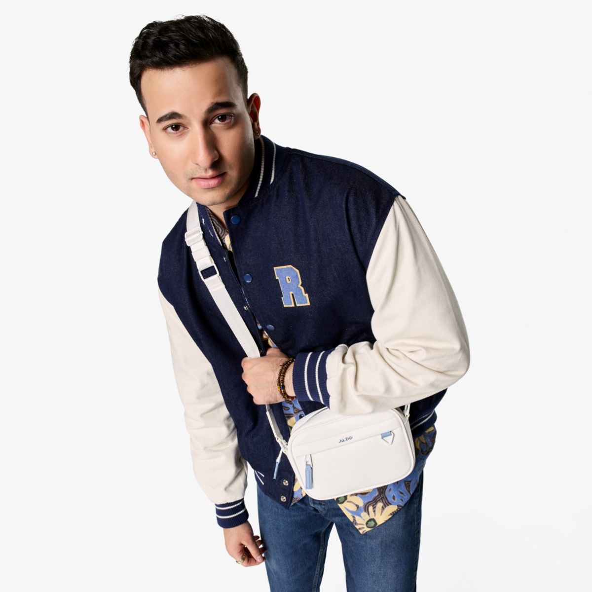 Puffers White Multi Men Bags & Wallets