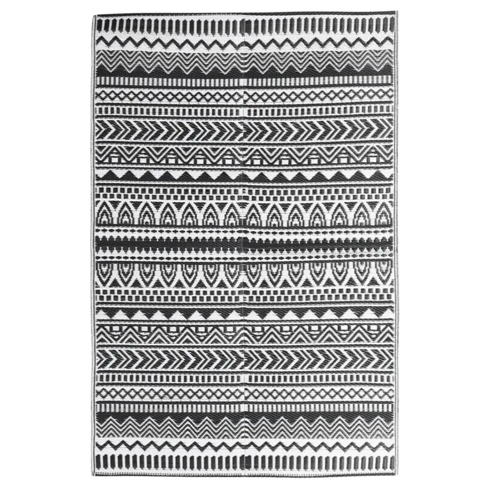 vidaXL - Buitenkleed - Zwart - Polypropyleen - 160 x 230 cm