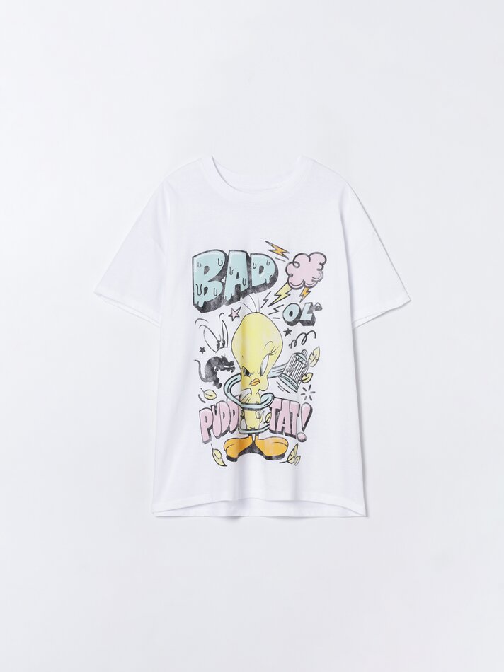 Camiseta do Piu-Piu © &™ Warner Bros - Branca