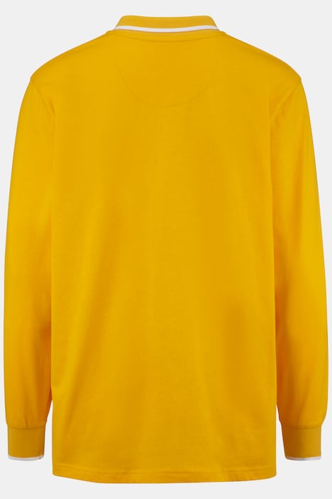 Boston Park Poloshirt, Langarm, Kontrast-Polokragen