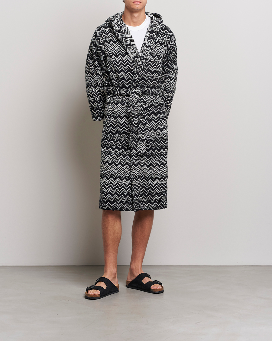 Missoni Home Keith Bathrobe Grey/Black
