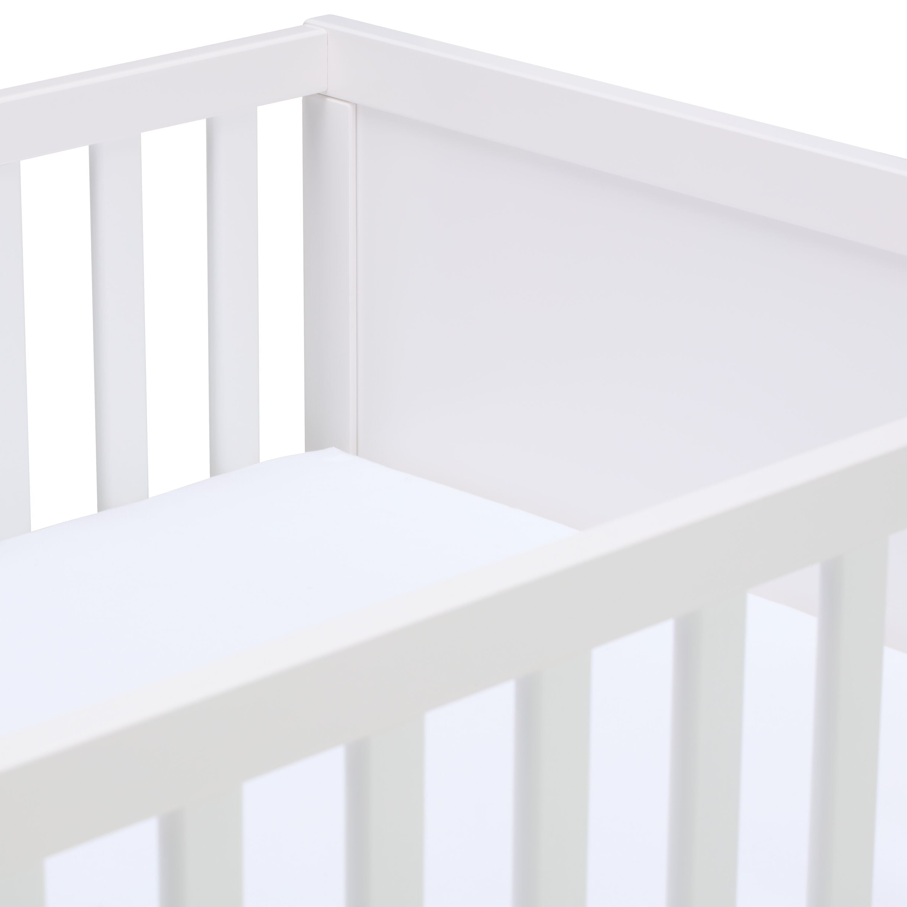 Flexa LUNA Babybett - Weiss / B: 74.6 cm x T: 144.4 cm x H: 83.6 cm
