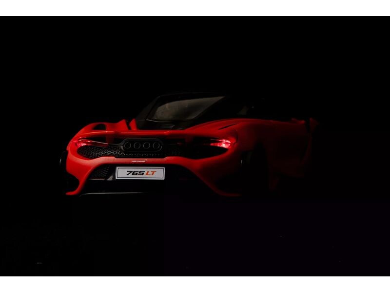 TEC-TOY Auto McLaren 765LT mit Licht, Orange, 1:16 Ferngesteuerter Sportwagen mit Licht für Kinder ab 6 Jahren
