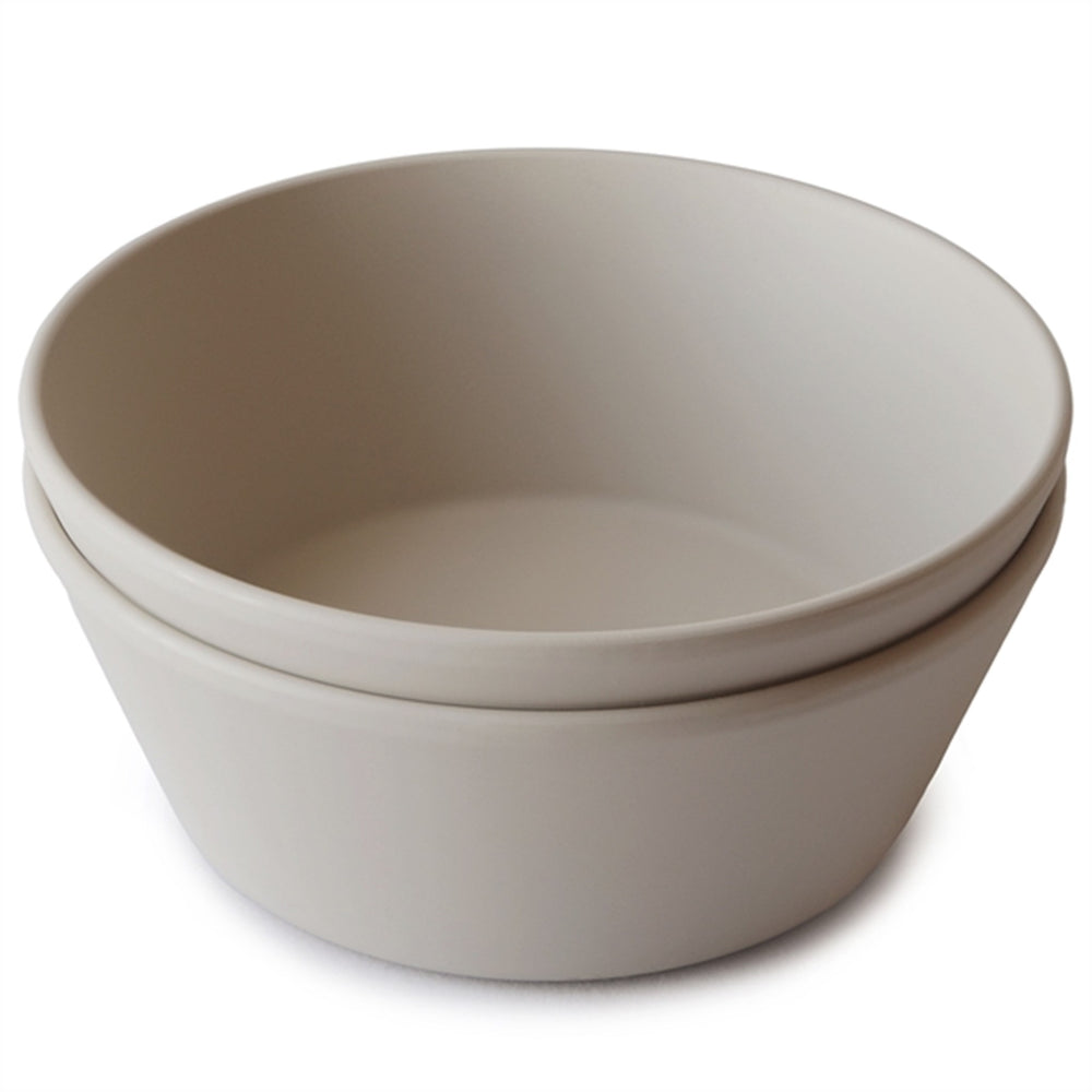 Skål Rund Vanilla - Mushie → Luksusbaby.dk