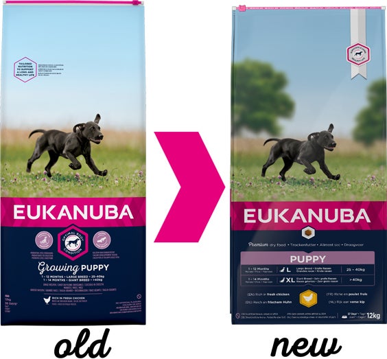 Eukanuba hondenvoer puppy (extra) groot kip 12 kg