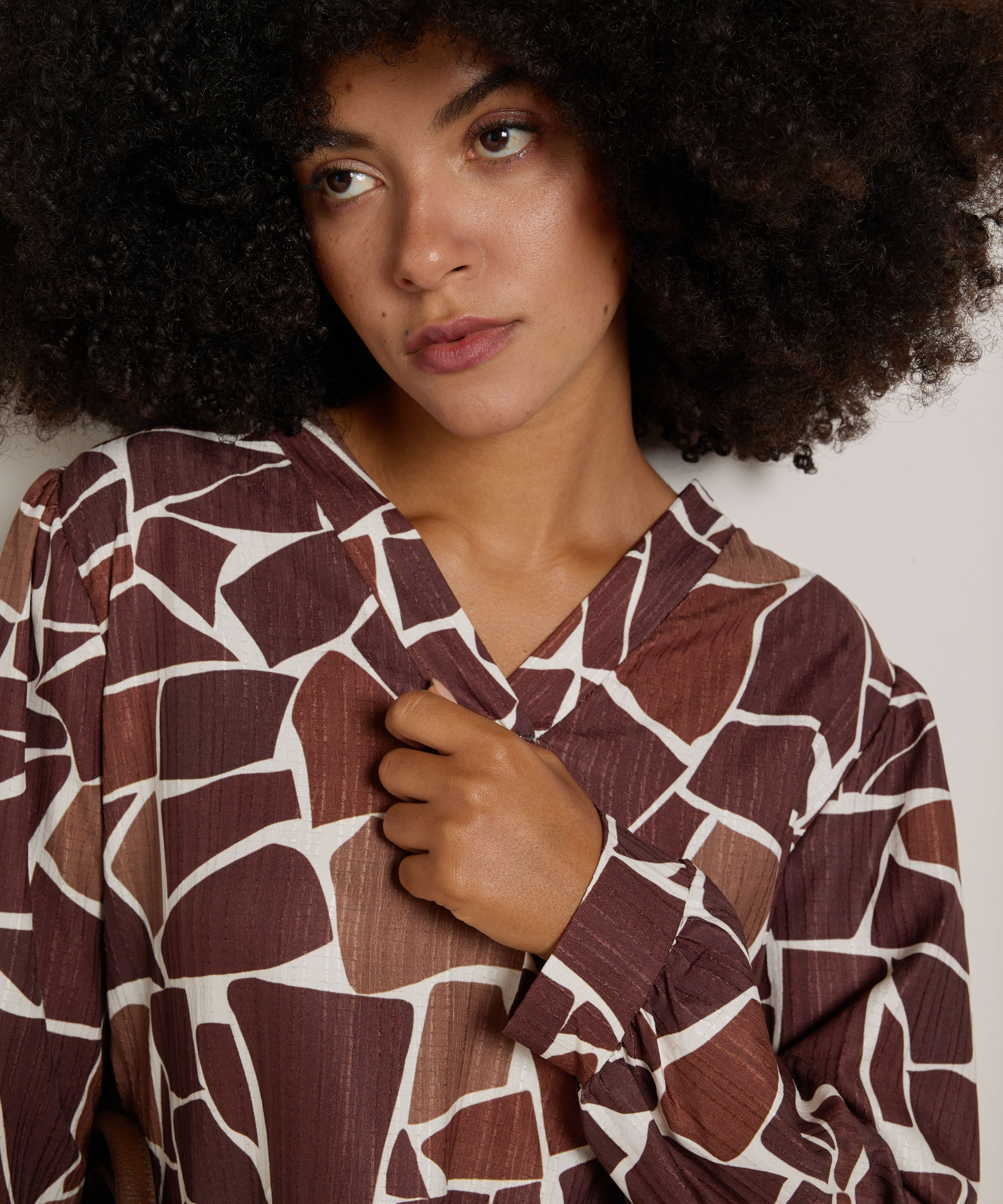 top met all-over dessin