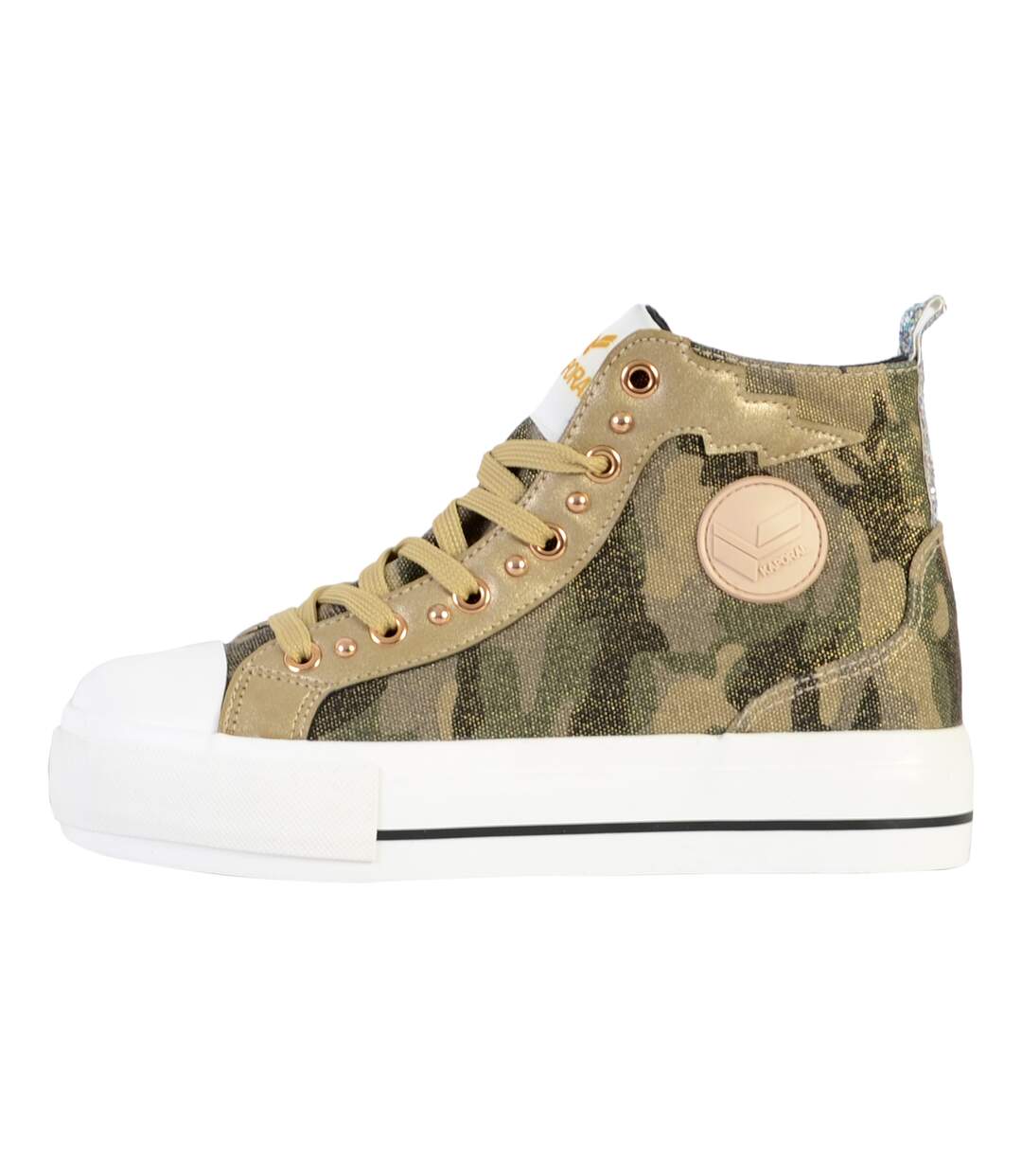 Basket Montante Cuir Kaporal Tattoo
