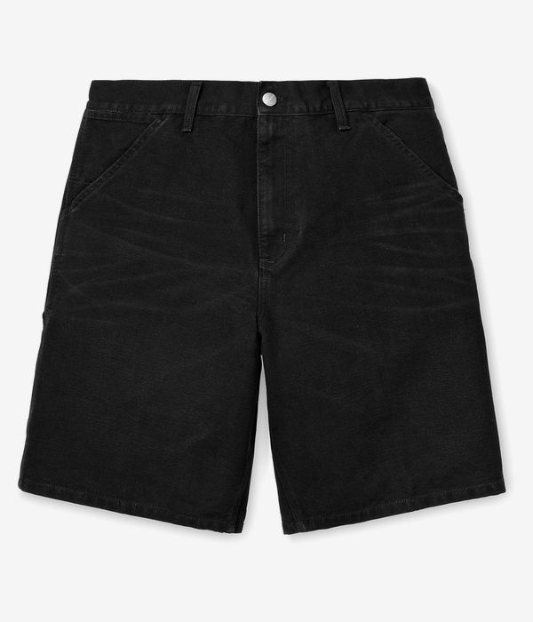 Carhartt WIP Single Knee Organic Dearborn Shorts (black aged canvas)