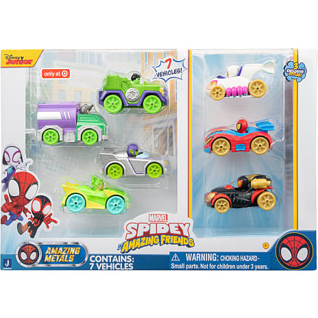 Marvel Spidy Amazing metal køretøjer 7-pak