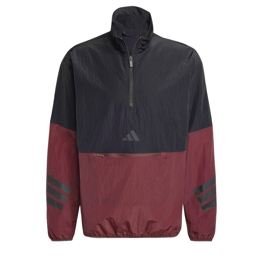 Adidas Sweat-shirt toile demi-zip 3 bandes Future Icons