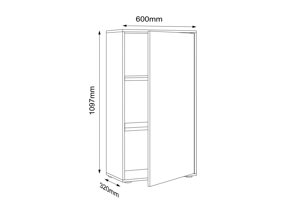 Armoire de bureau Sideboard Salia 3x L60