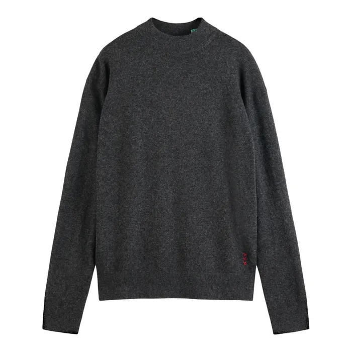 Scotch & Soda Dropped Shoulder Basic Mock Trui Heren