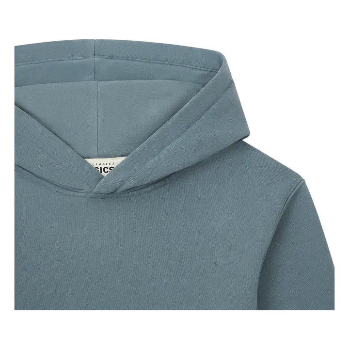 SMALLABLE BASICS Hoodie Garçon Coton Bio | Bleu Vert