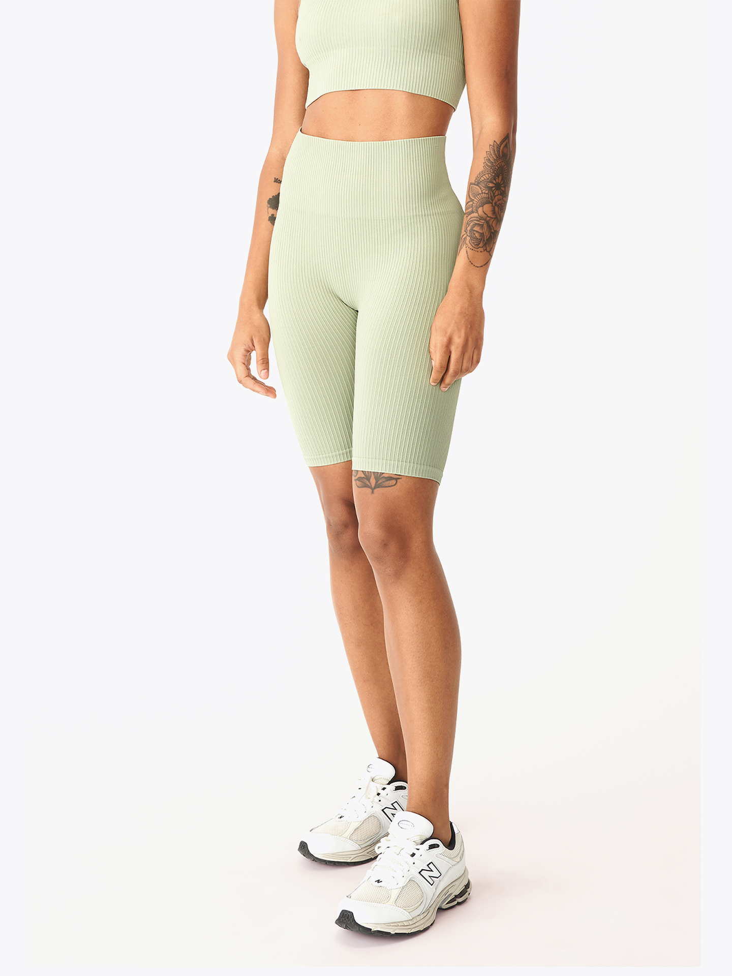 Seamless Rib Bike High Waist Tights
