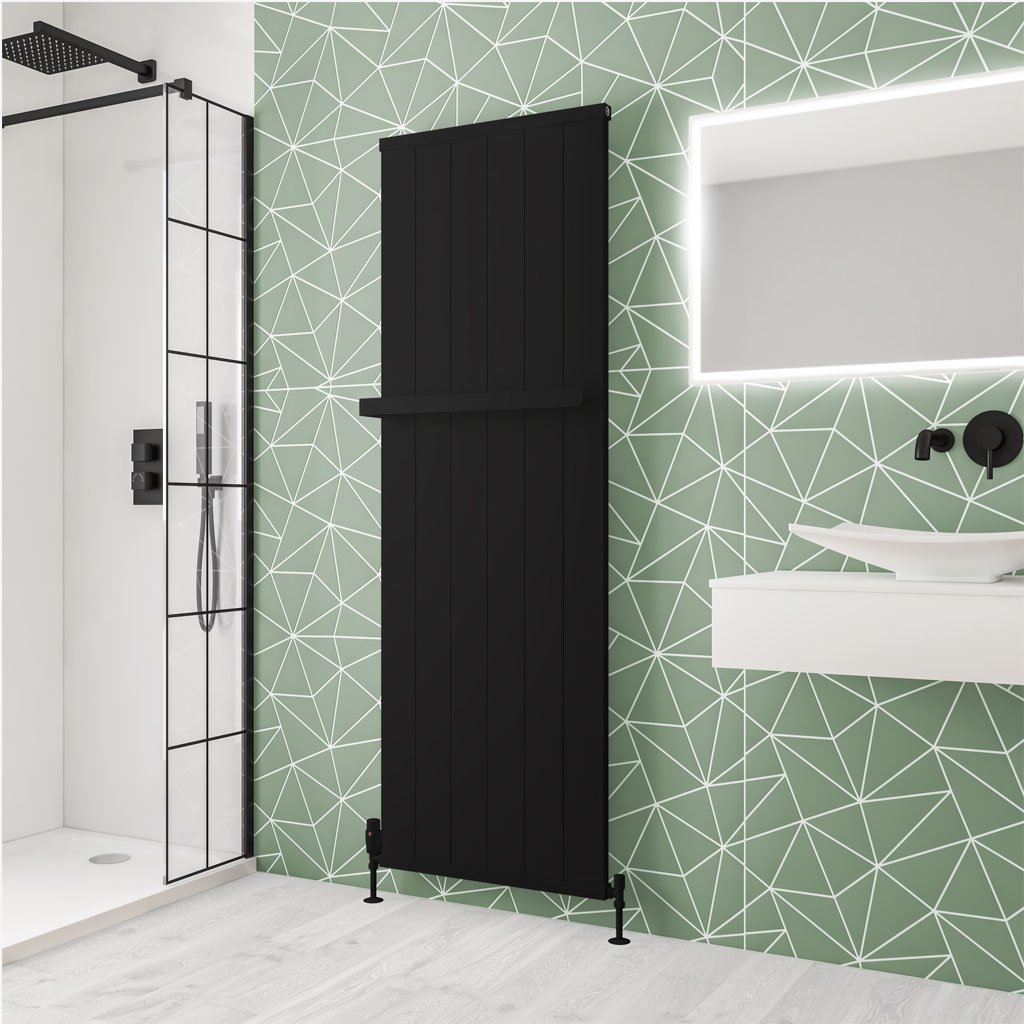 Eastbrook Kingswood paneelradiator 60x180cm 1480W zwart mat