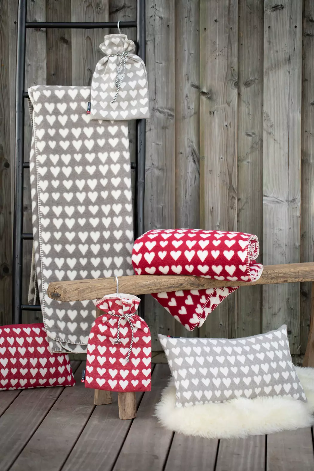 Kuscheldecke Herzerl Überall 150 x 200 cm
