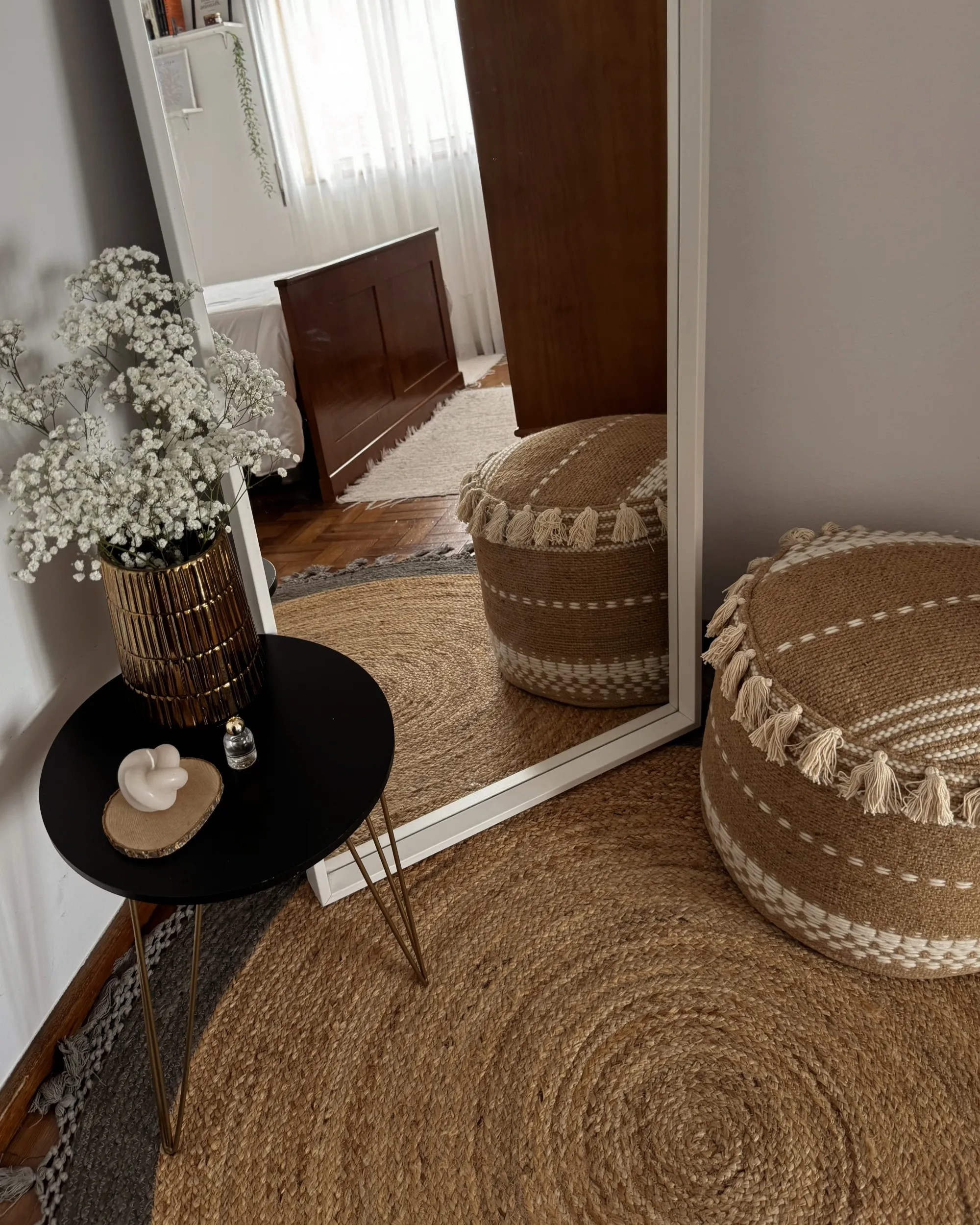 Vloerkleed MARTS Grijs ø 140 cm Jute