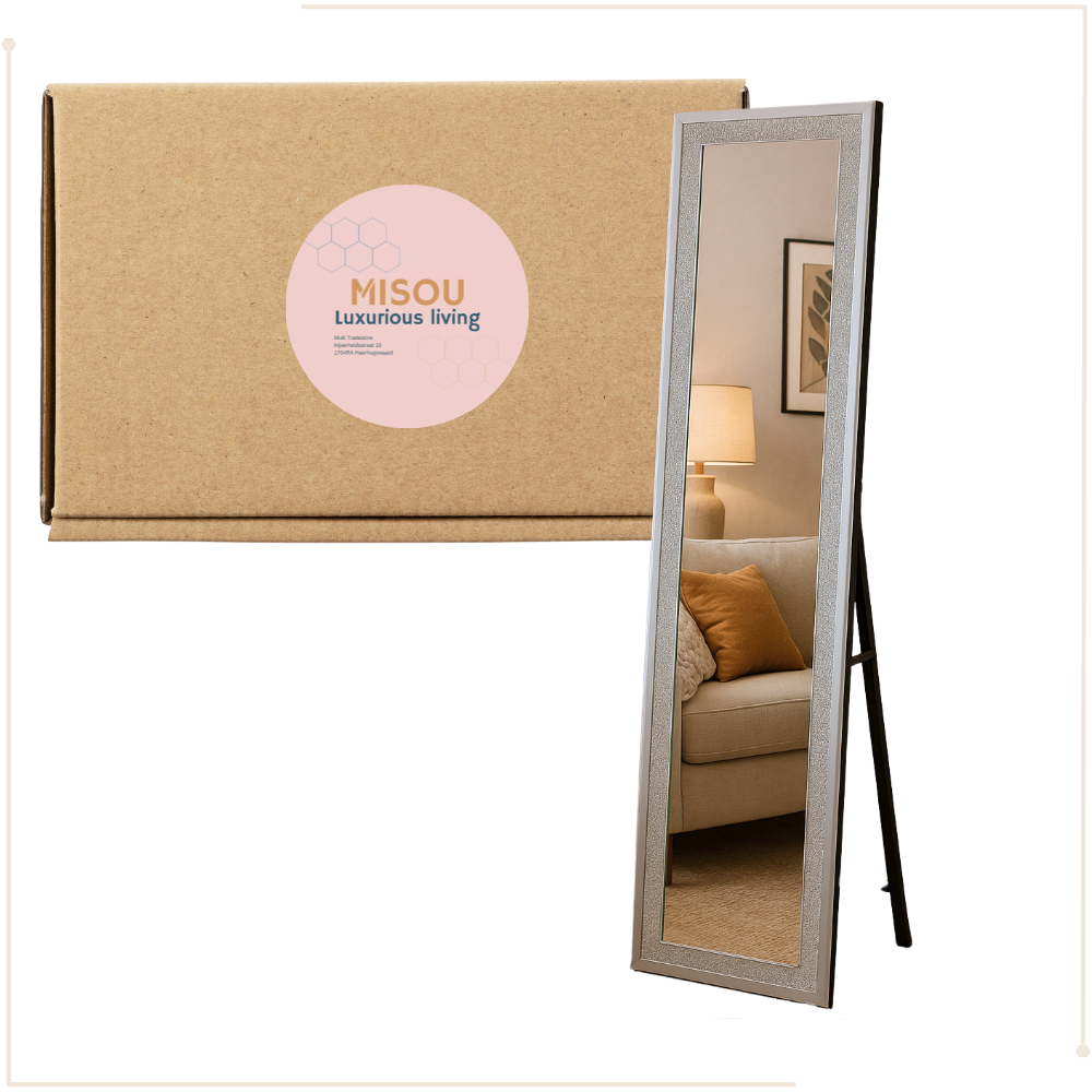 MISOU Spiegel LED Hermine - Goud