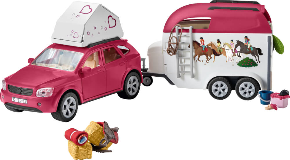 schleich® 42535 Horse Club Abenteuer mit Auto und Pferdeanhänger