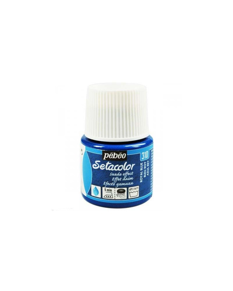 Setacolor effet daim Bleu roy