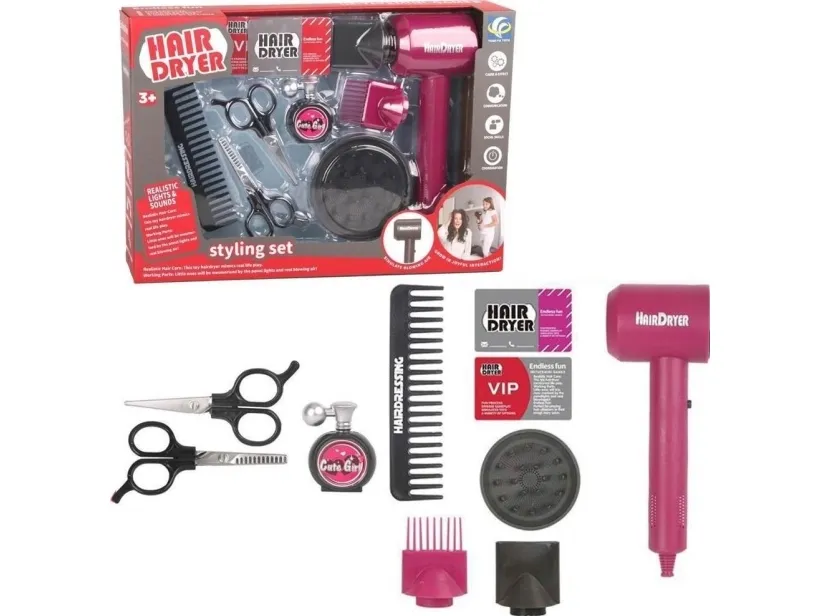 Hairdresser set with hair dryer