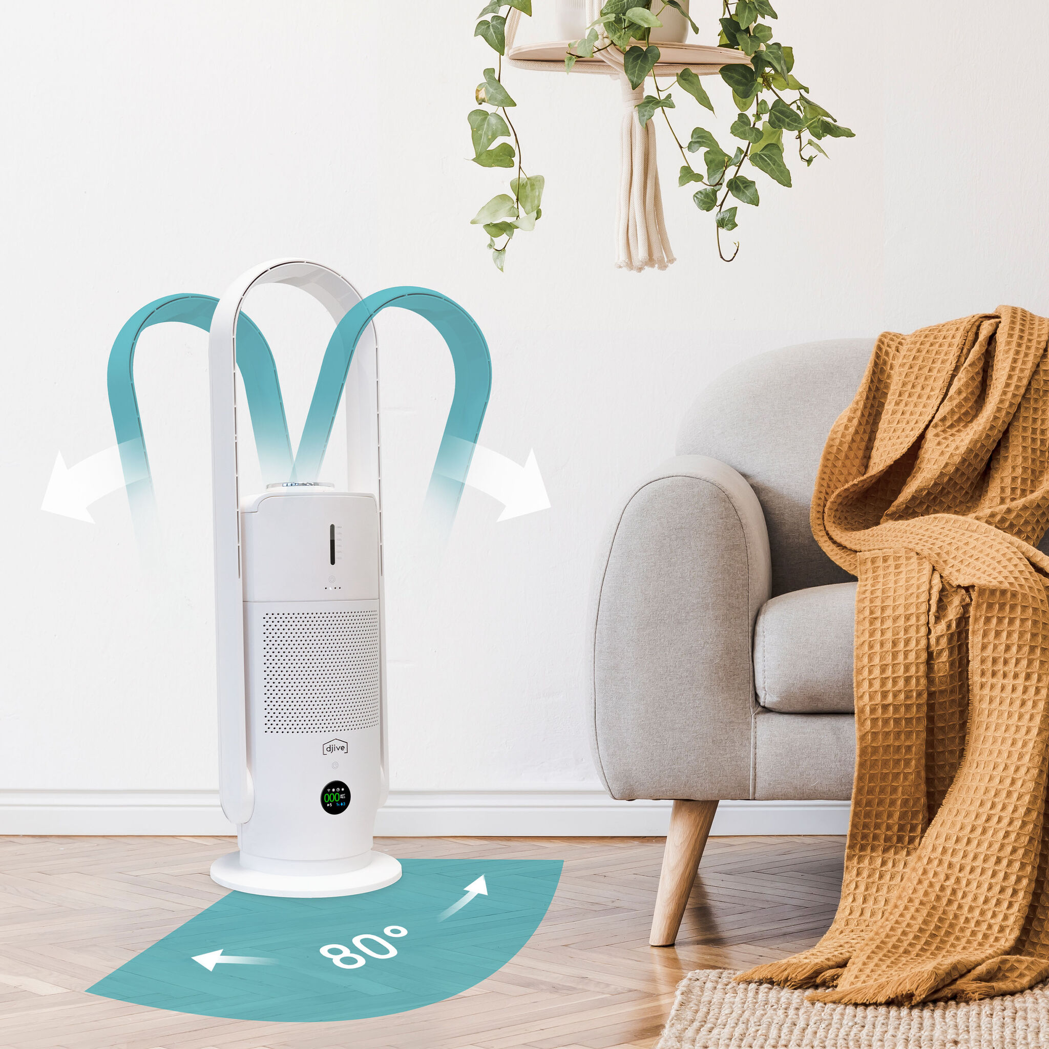djive Flowmate ARC Humidifier 3in1 Air purifier, humidifier and fan