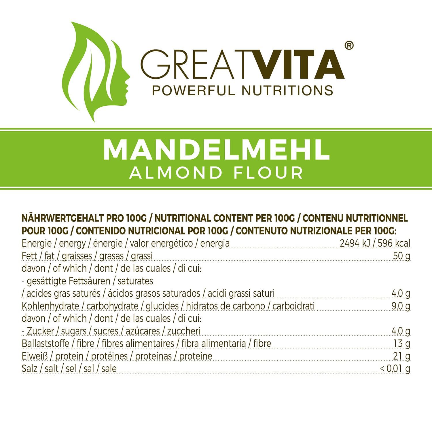 GreatVita Mandelmehl