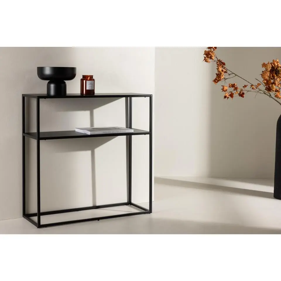 Svea - Antonia sidetable - 80 cm - zwart