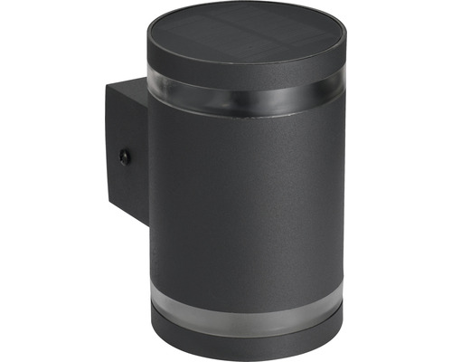 LED-zonnewandlamp 125x90x140 mm zwart