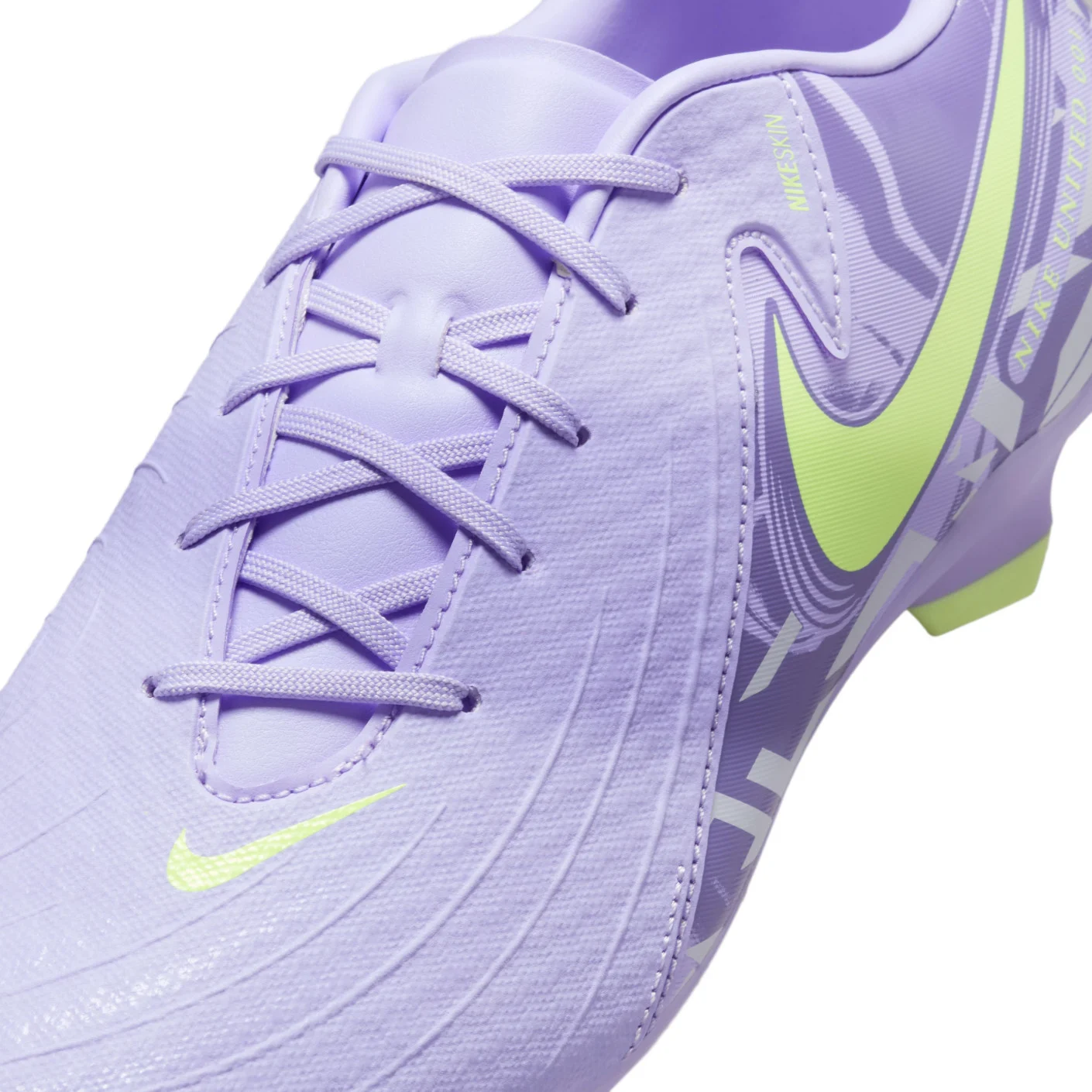 Nike Phantom GX II Academy Gras / Kunstgras Voetbalschoenen (MG) Lichtpaars Lichtgeel