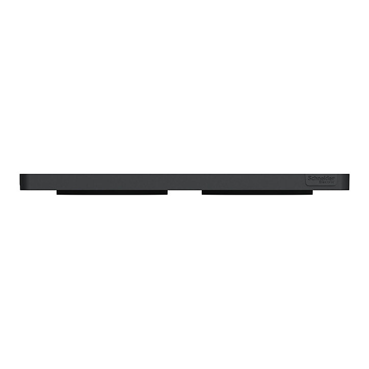 Plaque de finition double Schneider Electric Odace Touch anthracite
