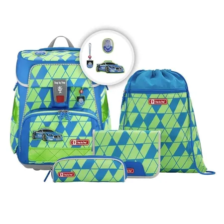 Step by Step SPACE Neon Schulranzen-Set Fancy Police, 5-teilig