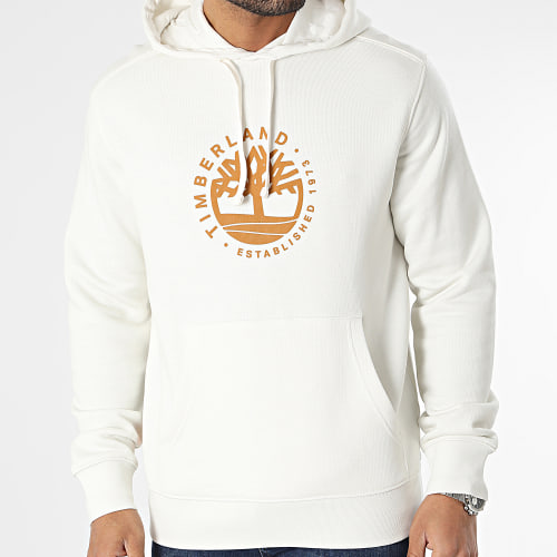 Sweat Capuche A65UN Blanc Cassé Camel