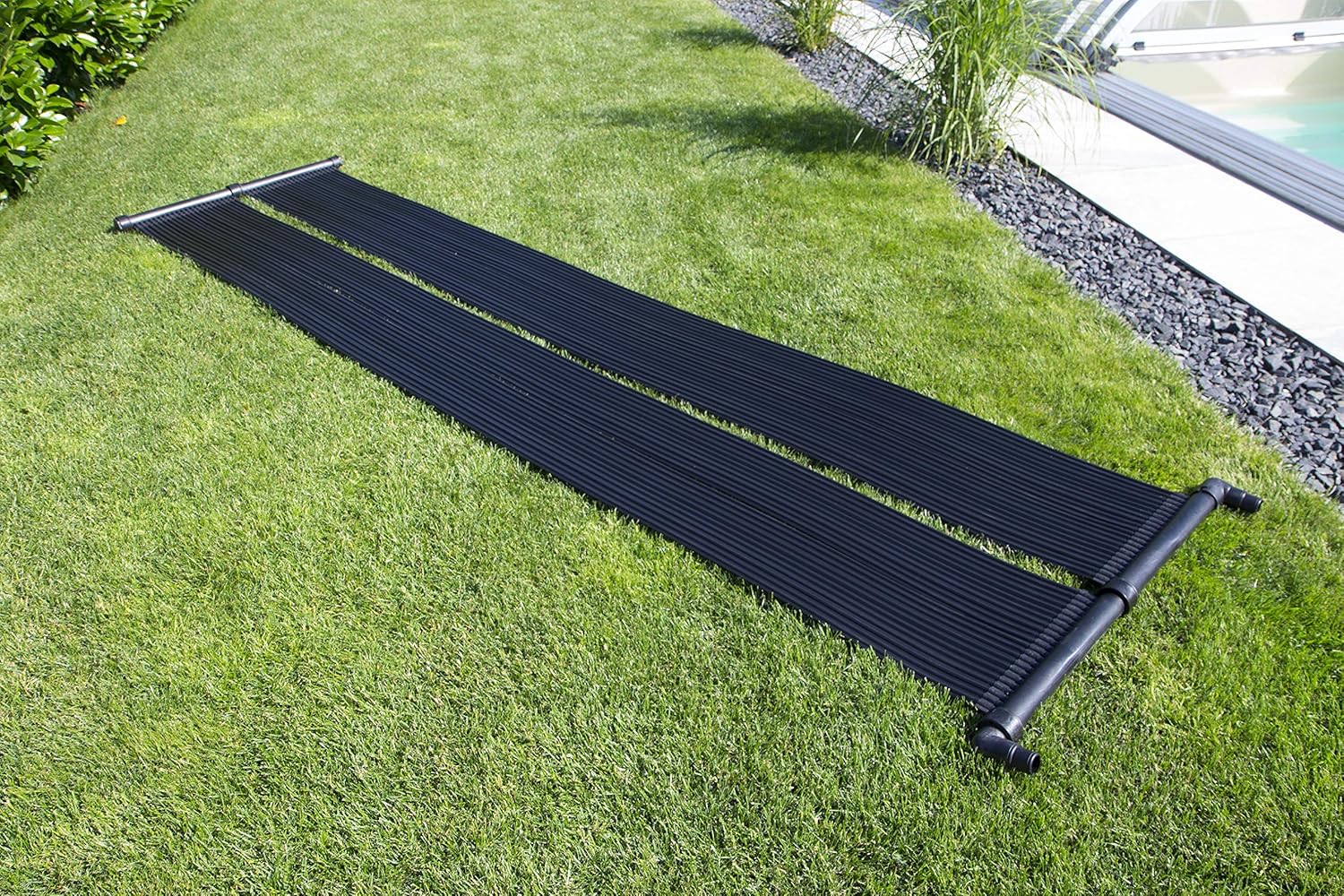 Steinbach Solarkollektor Compact, 500 x 140 cm, für Pools bis 40.000 l Wasserinhalt, Schlauchanschluss Ø 32/38 mm, 049127